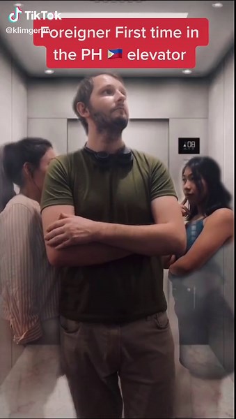 Foreigner First Time in PH Elevator Reaction