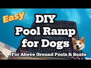 DIY Dog Pool Ramp | Easy Dog Mat Ramp for Safe Pool & Boat Exit #diy #dogtips #pool