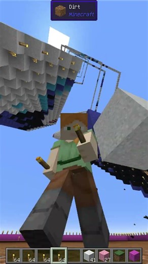 Art 😱 Most Satisfying Minecraft Falling Blocks Art Ever! #shorts