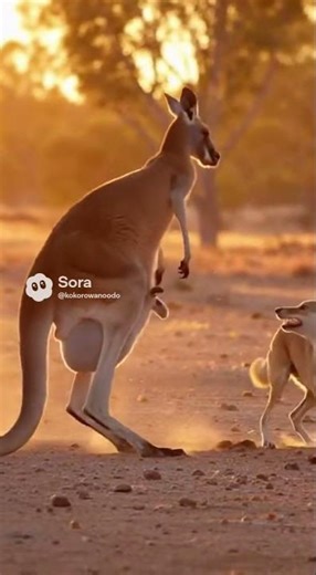 “Kangaroo Mom Fights Off Dingo to Save Her Joey”