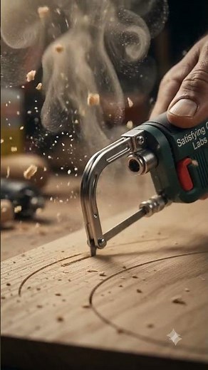 Mini Bosch Coping Saw Cuts Perfect Curves So Smoothly 😲 #minitools #powertools #diytools #carpentry
