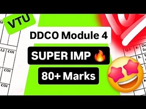 DDCO MODULE 4 SUPER IMPORTANT QUESTIONS💯🤩|BCS302 MODEL PAPER SOLUTION PASSING PACKAGE 22 Scheme #vtu