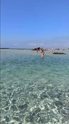 The best beach in Crete#travel #greece #crete #kreta #elafonisi #beach #watersound #sea #greekisland