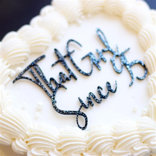 Custom Heart Cake Charm • Acrylic Mirrored Cake Topper for Birthdays & Weddings - Etsy