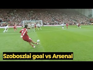 Dominik Szoboszlai scores a free-kick GOAL against Arsenal