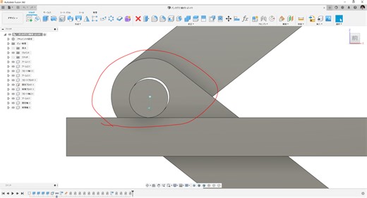 2Dの接線の動きをジョイントで表現する方法