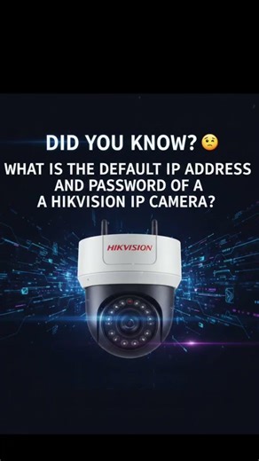 Hikvision defaults Password and IP Address #hikvision #password
