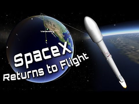 SpaceX Falcon 9 Rocket Iridium Launch and Landing Countdown - Kerbal Space Program (KSP)