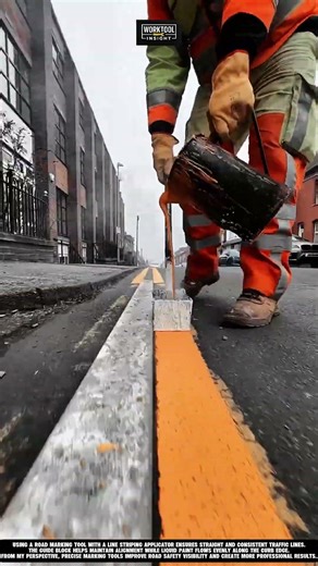 Road Marking Tool Using Line Striping Applicator | best for Clear Traffic Guidance #tool