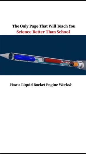 UNIVERSE | SCIENCE | TECHNOLOGY on Instagram: "How a Liquid Rocket Engine Works 🚀 A liquid rocket engine produces thrust by burning liquid fuel and a liquid oxidizer together in a controlled way. Unlike jet engines, rockets don’t need air—so they work even in the vacuum of space. Here’s the process step-by-step: Propellant Storage The rocket carries fuel (like liquid hydrogen or RP-1 kerosene) and an oxidizer (usually liquid oxygen) in separate tanks. High-Pressure Pumps (Turbopumps) Powerful t