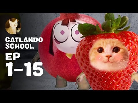 CATLANDO EP1-15 - BEST Kids Cartoon Cat Movie Series! Banana Cat songs, happy cat and more!