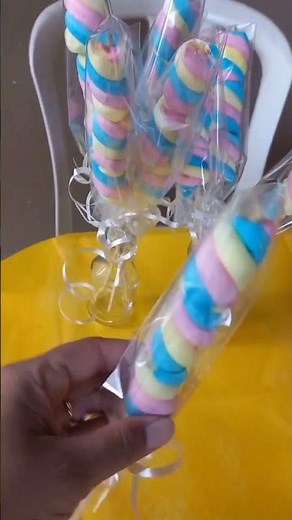 Pirulito de marshmallow