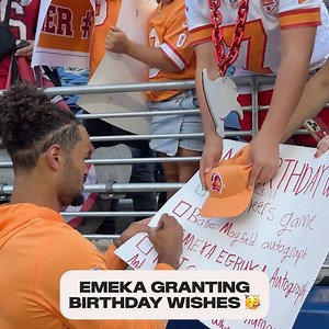 Emeka Egbuka making birthday dreams come true 🎁✅ | Tampa Bay Buccaneers