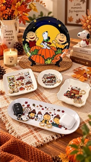 Custom Catchall Tray as Fall Home Decor Extra Cute with 25L oven Kit🐶🍂Snoopy-Inspired#pydlife#autumn