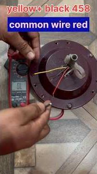 How to Identify Common Wire with a Multimeter|3 wire fan connection #ceilingfan#ytshorts#electrical