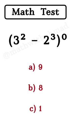Math trick test: quick mental math challenge
