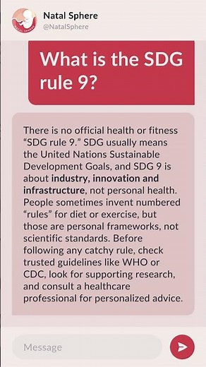 What is the SDG rule 9?