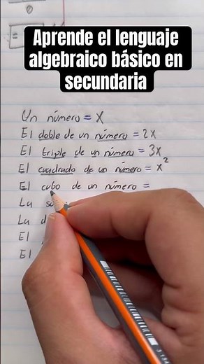 Aprende el lenguaje algebraico básico en secundaria