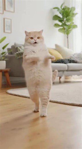Real Dancing Cat 😻🕺 Too Cute to Be True! #shorts