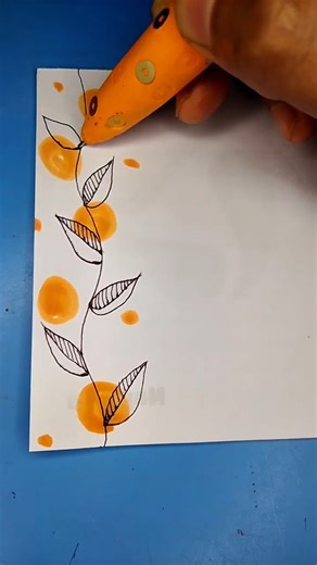 Easy Front Page Border Design | Cute Project Border Ideas #shorts