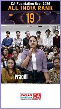 From Dream to AIR 19 🏆 | Prachi’s CA Foundation Journey with Paras Institute of Commerce