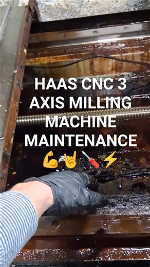Haas CNC 3 Axis Milling Machine Maintenance 🪛⚡️🤘
