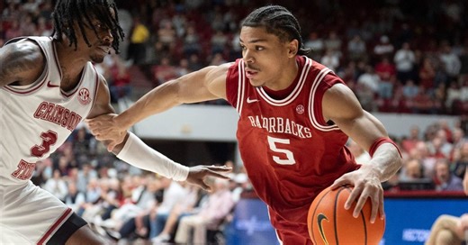 Darius Acuff's historic performance not enough in Hogs' double-OT loss