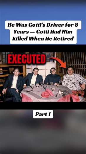He Was Gotti's Driver for 8 Years — Gotti Had Him Killed When He Retired #Gotti #viraltiktok #foryour #fyp #news