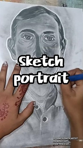 portrait art || pencil sketch || SRM SUSMITA ARTIST || #sketchtutorial #drawing