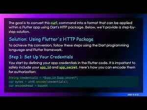 How to Convert a curl Command to HTTP Method for Flutter