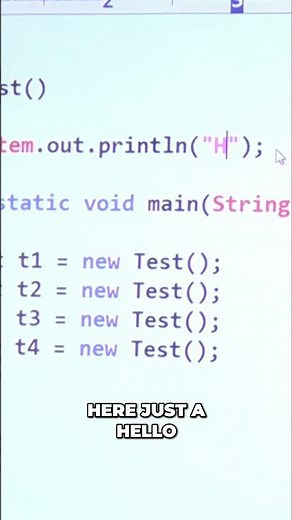 Java Constructor Explained: Objects & Execution Flow #shorts