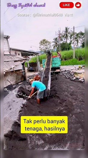 Cara Cerdas Angkut Pasir, pekerjaan jadi cepat dan ringan #shortvideo #beritaterkini