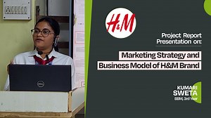 Kumari Sweta a Student of BBM Course is Presenting Project on Marketing Strategy and Business Model of H&M Brand. | Cimage College, Patna | Facebook