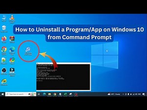 How to Uninstall a Program on Windows 10 from Command Prompt | how to uninstall programs