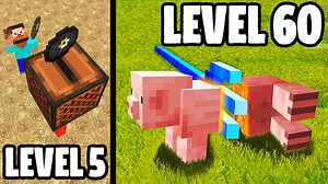 Minecraft REALISTIC Trick Shots! (Level 1 To Level 100)
