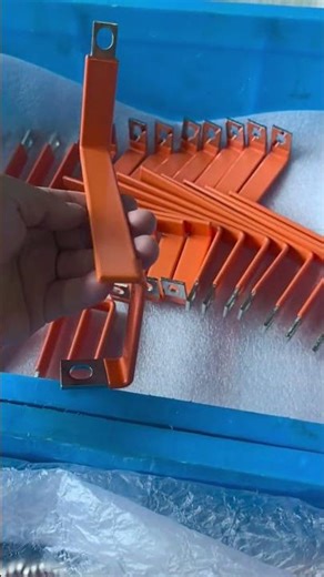 Powder Coated Electrical Parts: Tougher Than Heat Shrink! 😱✨#copper #factory #fyp
