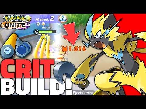 Pokémon Unite Zeraora FULL CRIT BUILD is INSANE!😵 (Master Zeraora Gameplay & Held Item Build Guide)