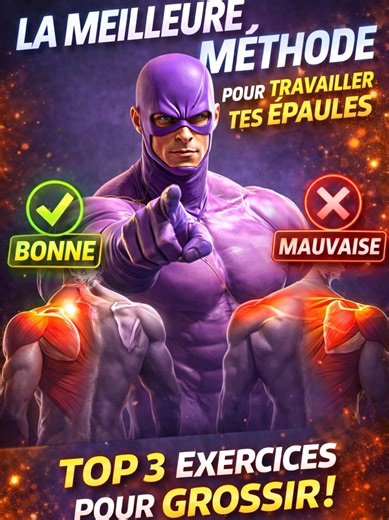 Tu veux enfin des épaules larges, rondes et complètes ? Arrête de faire n’importe quoi à la salle. Dans cette vidéo je te montre la MÉTHODE correcte pour cibler l’avant, le milieu et l’arrière de l’épaule sans tricher, sans laisser les trapèzes voler le travail Enregistre la vidéo et teste la séance à ton prochain training. #muscu #épaules #fitness #musculation #muscle