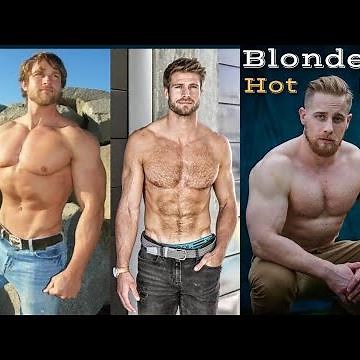 Blonde Hot Men Shirtless Fitness