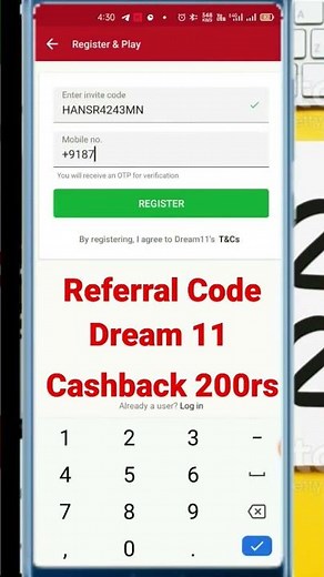 Dream11 Referral Code