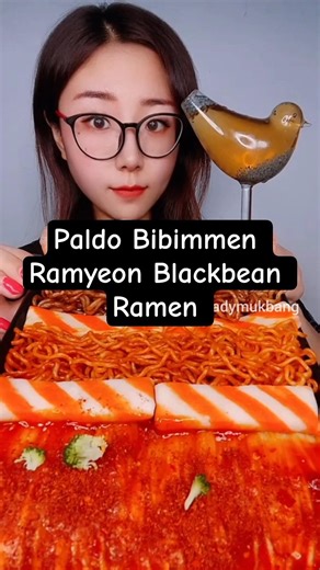 Paldo Bibimmen Ramyeon Blackbean Ramen & Broccoli Mukbang!