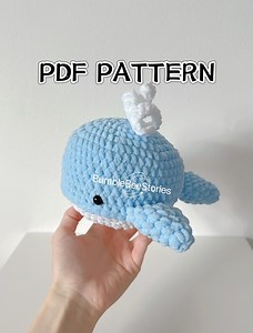 Crochet Whale Pattern PDF, Easy Amigurumi Whale, Step by Step Plush Toy Tutorial, Beginner Friendly Crochet Pattern - Etsy UK