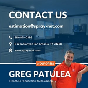 Spray-Net is taking over Texas! This week's #FranchiseFriday features our newest franchise location: San Antonio North, led by Greg Patulea. Greg is a lifelong San Antonio resident and a proud graduate of Texas A&M University with a B.A. in History. Him and his wife Jodi have been married for 29 years and have 2 sons, Gregory and Michael. "The concept, business model and franchisee support, all made this the right time and right opportunity for me. I am very excited to bring Spray-Net to San Ant