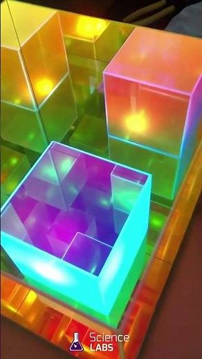 Lampe Cube Infini - Illusion Lumineuse Hypnotique