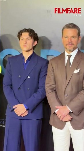 Christopher Nolan, Matt Damon, Tom Holland & Emma Thomas Arrive at The Odyssey India Premiere