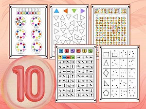 10 Worksheets to Promote Spatial Intelligence in Children | Printable PDF | Answer Key | Logical Thinking - Etsy Australia