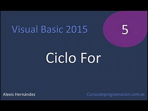 Visual Basic 2015 Tutorial 5 Ciclo For
