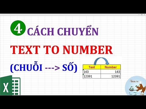 4 cách chuyển text to number (chuỗi sang số) trong Excel