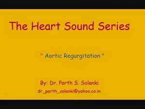 Aortic Regurgitation - Sound