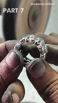 How to Make a Silver Diamond Eternity Band 💍 | Step-by-Step | Part- 7 #adamjewellery #silverring
